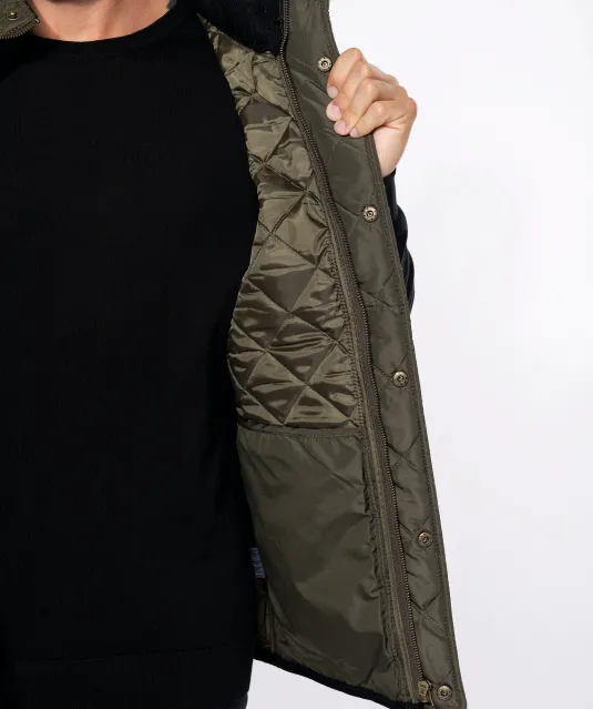 K6124 - Gewatteerde herenbodywarmer Black