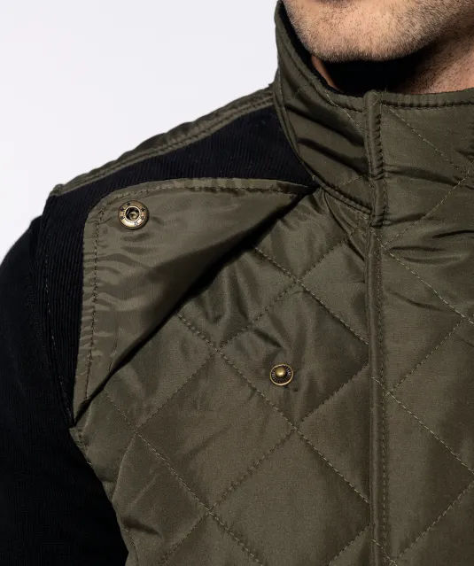 K6124 - Gewatteerde herenbodywarmer Black
