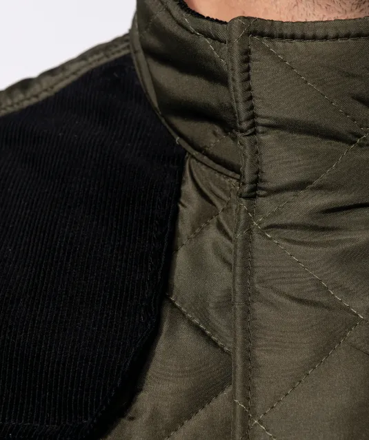 K6124 - Gewatteerde herenbodywarmer Black