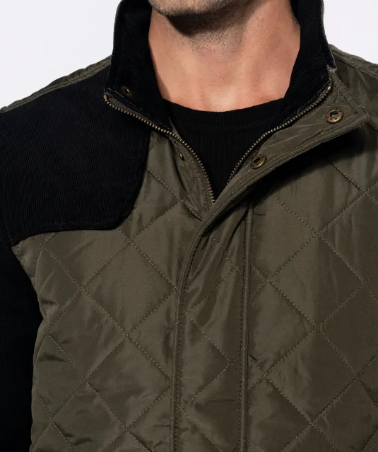 K6124 - Gewatteerde herenbodywarmer Navy / Black