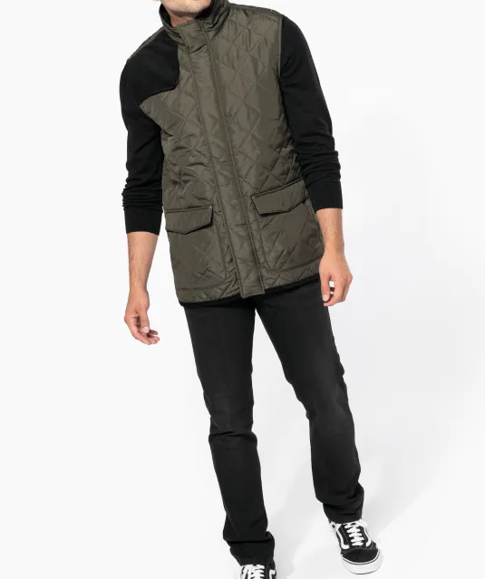 K6124 - Gewatteerde herenbodywarmer Black