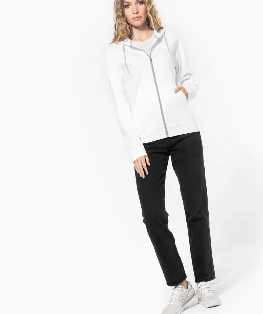 K438 - Vestje van licht katoen met capuchon Black