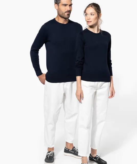 K967 - Herenpullover met ronde hals Black