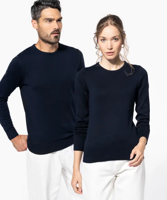 K967 - Herenpullover met ronde hals Black