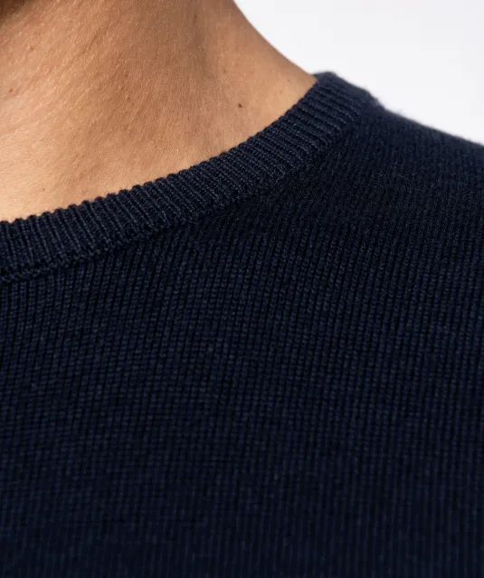 K967 - Herenpullover met ronde hals Black
