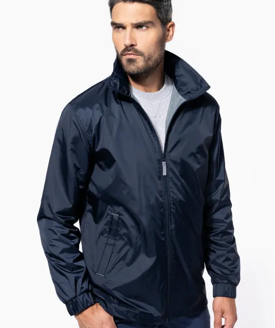 K632 - Gevoerde windbreaker heren Navy