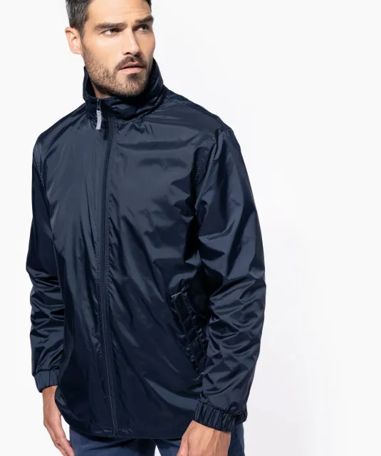K632 - Gevoerde windbreaker heren Navy