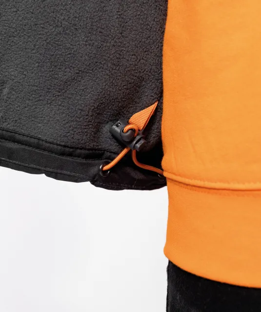 K639 - Herenjack met afneembare mouwen Black / Orange