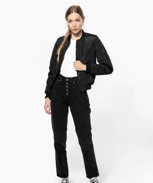 K6123 - Dames bomberjack Black