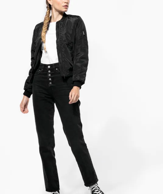 K6123 - Dames bomberjack Black