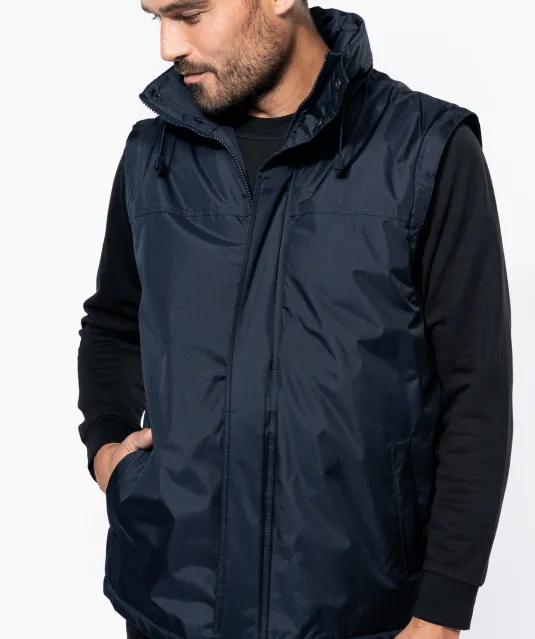 K693 - Jas met afneembare mouwen heren Navy