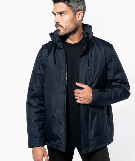 K693 - Jas met afneembare mouwen heren Navy