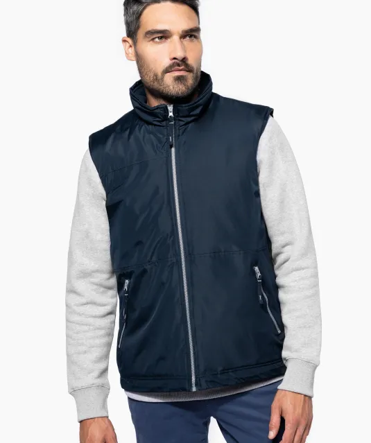 K659 - Met fleece gevoerde bodywarmer heren Convoy Grey
