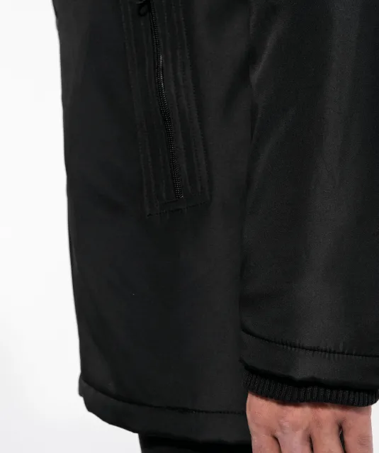 K656 - Parka met afneembare capuchon Black
