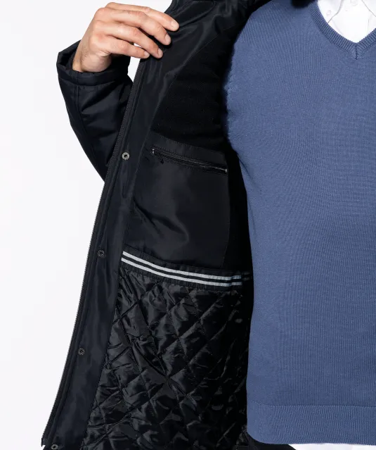 K656 - Parka met afneembare capuchon Black