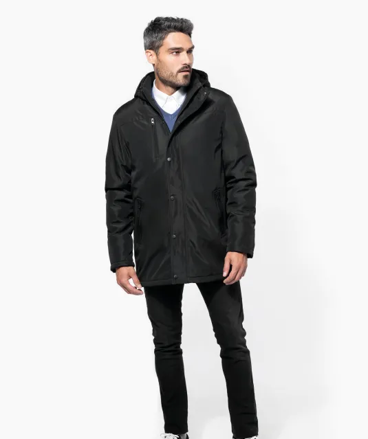 K656 - Parka met afneembare capuchon Black
