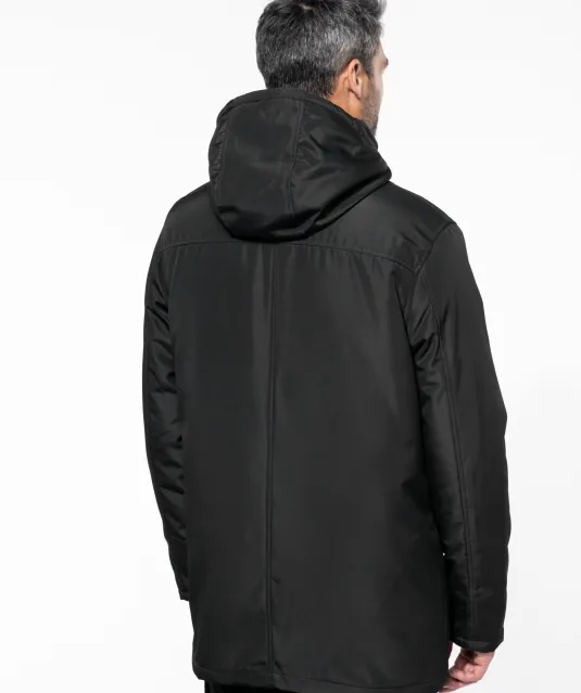 K656 - Parka met afneembare capuchon Black