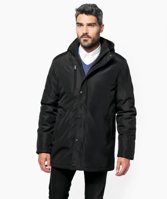 K656 - Parka met afneembare capuchon Black
