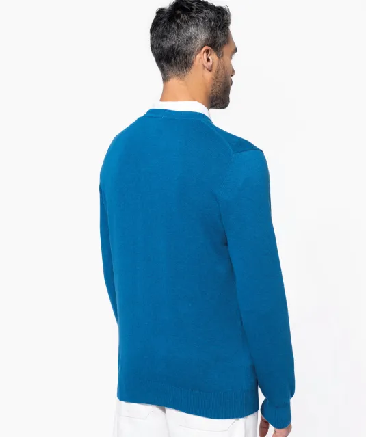 K982 - Premium pullover V-hals Light grey heather