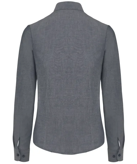 K534 - Dames Oxford blouse lange mouwen Oxford Shadow Navy