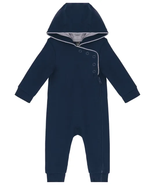 K830 - Babypakje met capuchon Navy / Oxford Grey