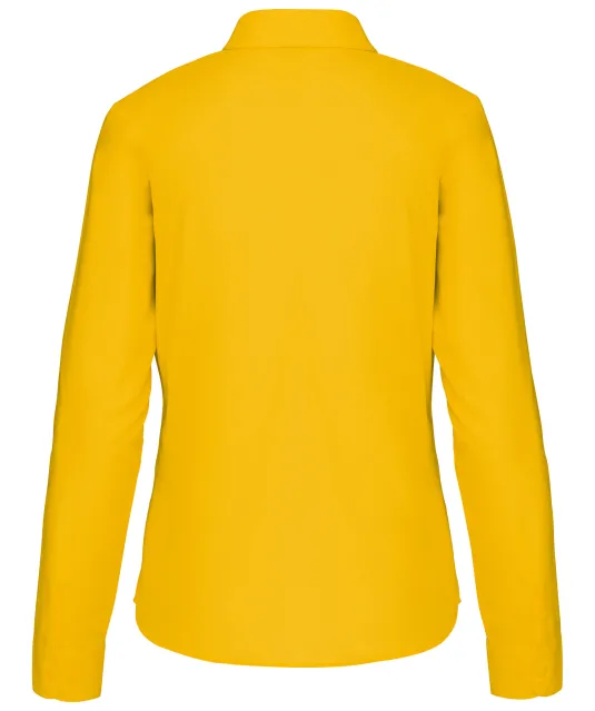 K549 - Overhemd in onderhoudsvriendelijk polykatoen-popeline dames Yellow