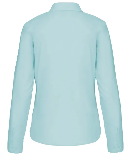 K549 - Overhemd in onderhoudsvriendelijk polykatoen-popeline dames Ice Mint