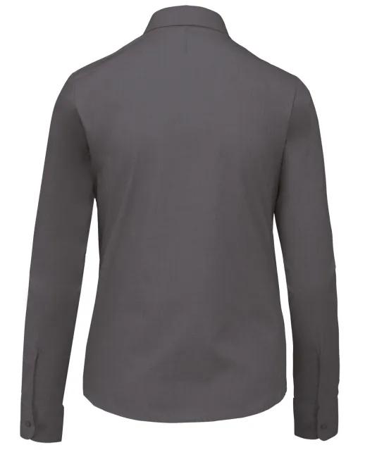 K549 - Overhemd in onderhoudsvriendelijk polykatoen-popeline dames Urban Grey