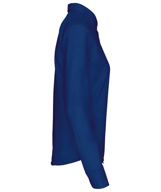 K549 - Overhemd in onderhoudsvriendelijk polykatoen-popeline dames True Indigo