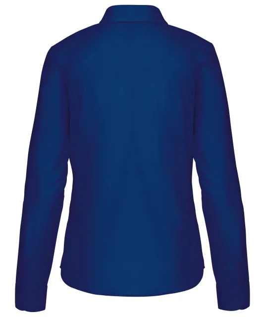 K549 - Overhemd in onderhoudsvriendelijk polykatoen-popeline dames True Indigo