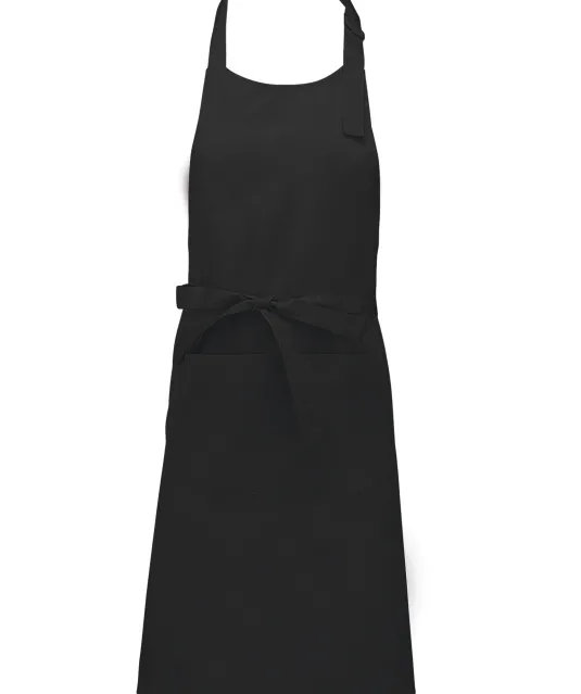 K885 - Katoenen schort met zak Black