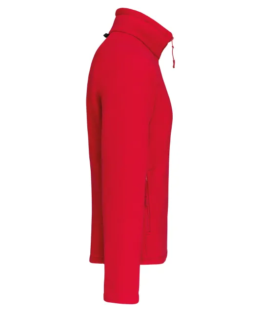 K917 - Microfleece met rits en raglanmouwen heren Red