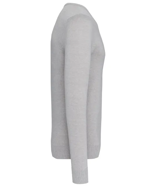 K965 - Heren pullover met v-hals Grey Melange
