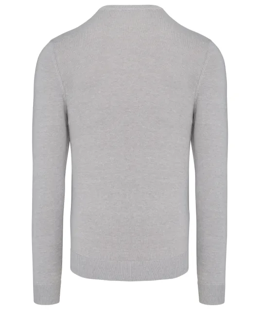 K965 - Heren pullover met v-hals Grey Melange
