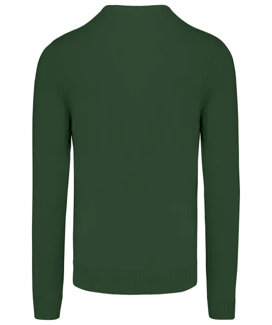 K965 - Heren pullover met v-hals Forest Green
