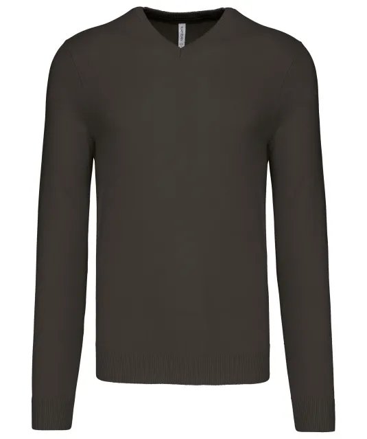 K965 - Heren pullover met v-hals Dark Grey
