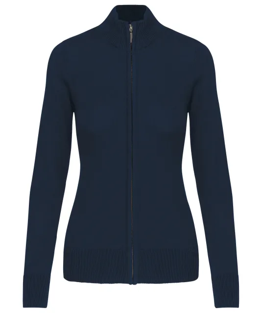 K962 - Dames cardigan met rits Navy