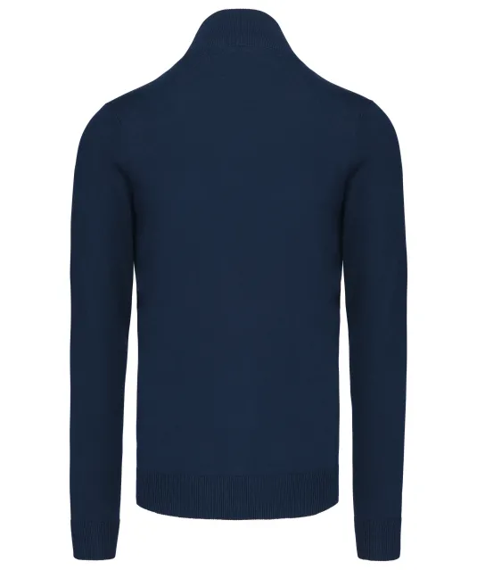 K961 - Heren cardigan met rits Navy