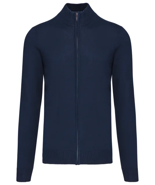 K961 - Heren cardigan met rits Navy