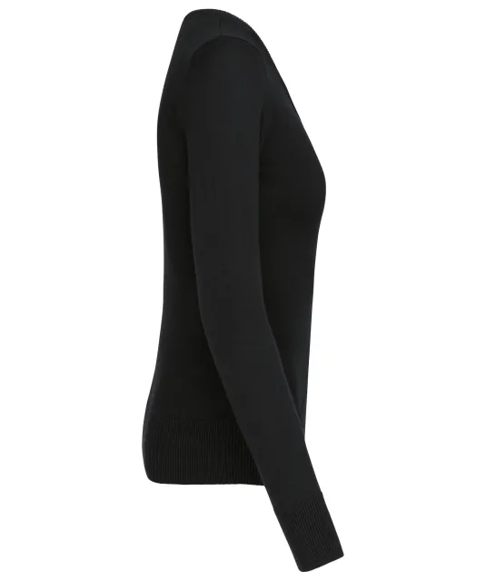K968 - Damespullover ronde hals Black