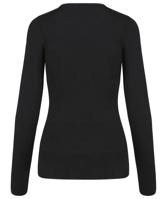 K968 - Damespullover ronde hals Black
