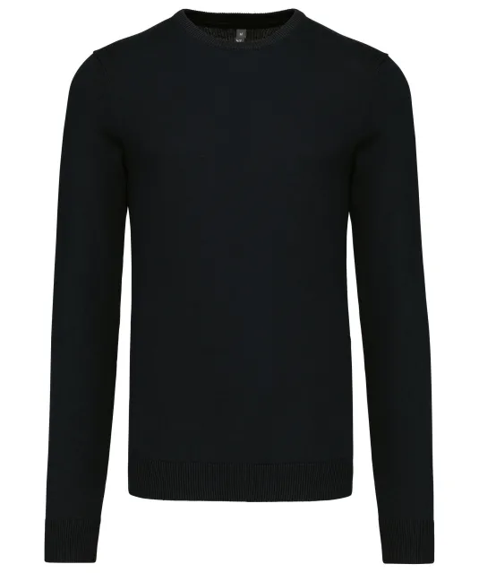 K967 - Herenpullover met ronde hals Black