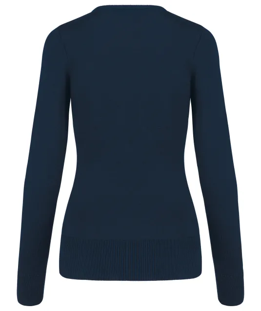 K966 - Dames pullover met v-hals Navy