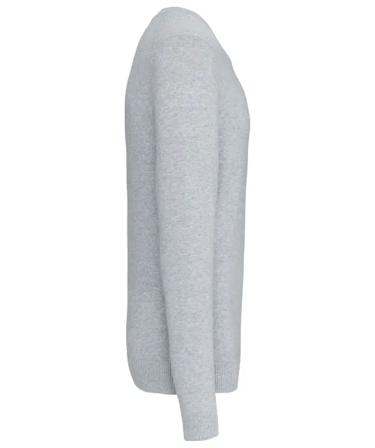 K982 - Premium pullover V-hals Light grey heather