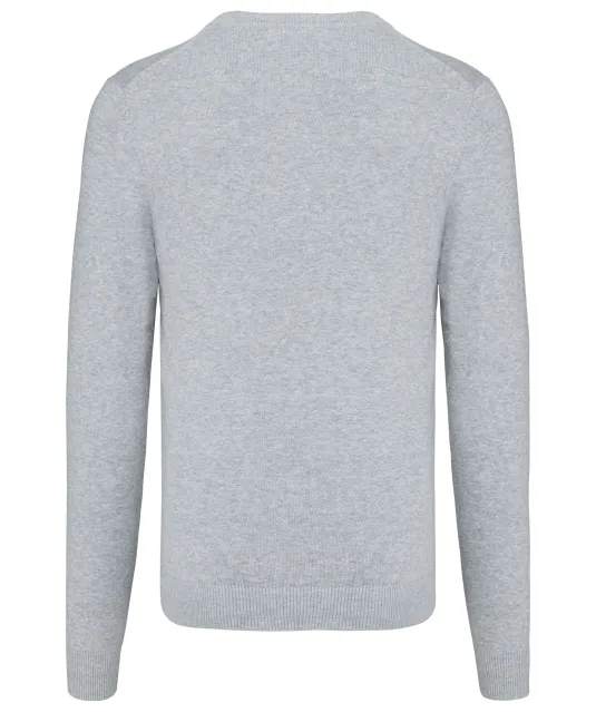 K982 - Premium pullover V-hals Light grey heather