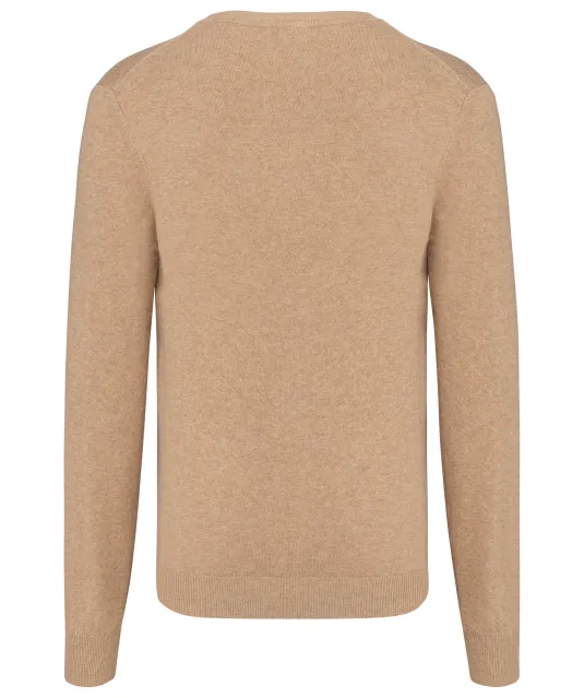 K982 - Premium pullover V-hals Camel Heather