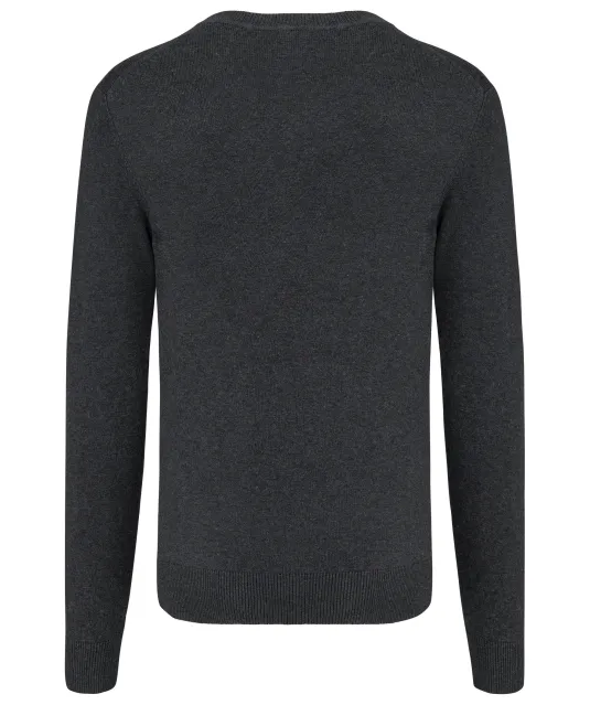K982 - Premium pullover V-hals Black Heather