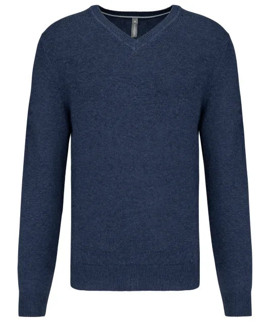 K982 - Premium pullover V-hals Navy Heather