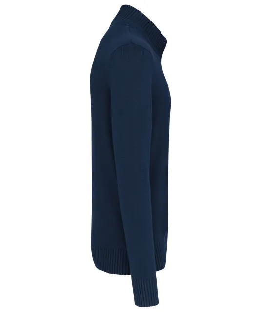 K971 - Heren cardigan met rits Navy