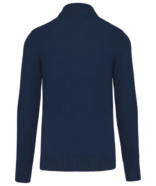 K971 - Heren cardigan met rits Navy